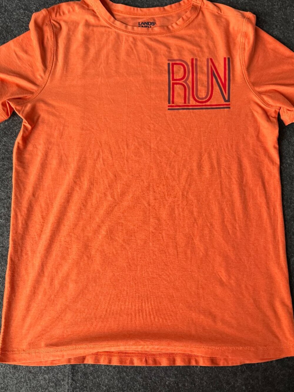 Lands End Kids XL Run Performance Tee